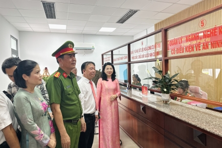Công an phường Bà Rịa ra mắt Bộ phận Một cửa phục vụ người dân, doanh nghiệp