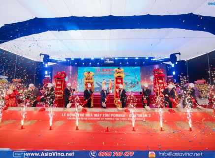 LỄ ĐỘNG THỔ NHÀ MÁY TÔN POMINA GIAI ĐOẠN 2 - TIẾP BƯỚC TINH HOA VƯƠN TẦM VỊ THẾ