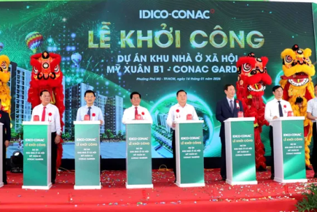 Phường Phú Mỹ (TPHCM) khởi công xây dựng khu nhà ở xã hội có quy mô 1.200 căn