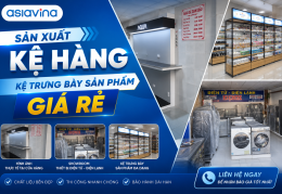 SẢN XUẤT KỆ HÀNG, KỆ TRƯNG BÀY SẢN PHẨM, TRANG TRÍ NỘI THẤT SHOWROOM GIÁ RẺ