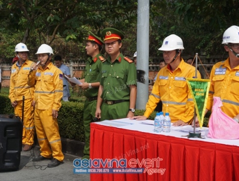 LỄ  DIỄN TẬP PHƯƠNG ÁN CHỮA CHÁY CỨU NẠN CỨU HỘ NĂM 2020 TẠI CÔNG TY CP CHINA STEEL & NIPPON STEEL VIỆT NAM