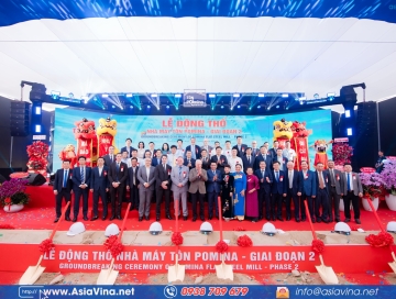 LỄ ĐỘNG THỔ NHÀ MÁY TÔN POMINA GIAI ĐOẠN 2